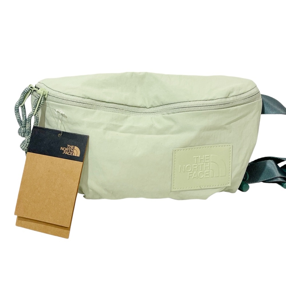 The Northface Light Green Nylon Women’s Never Stop Lumbar Belt Bag NEW